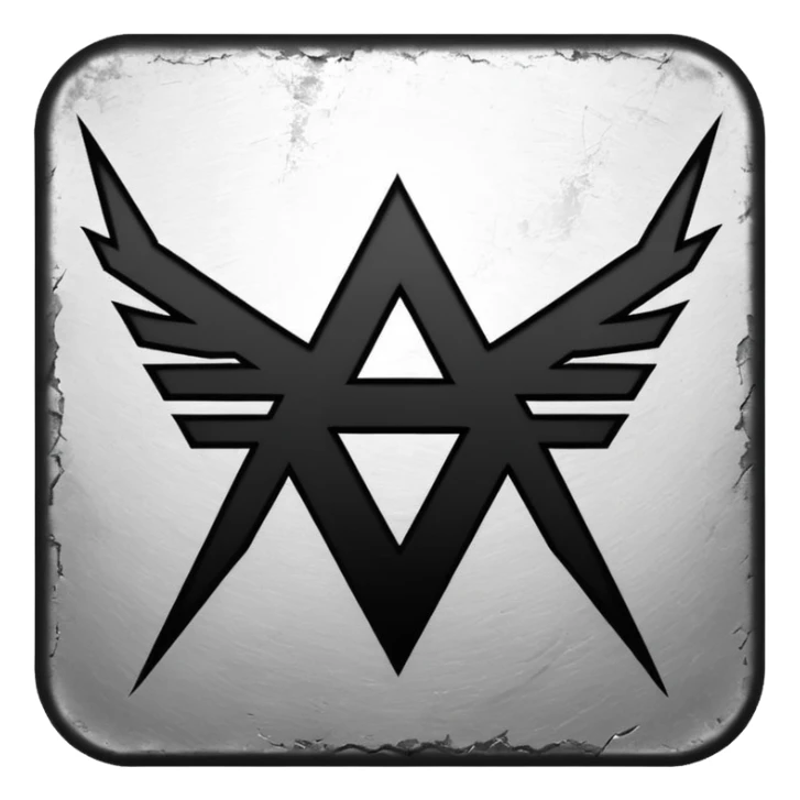 m of metallica band logo sticker