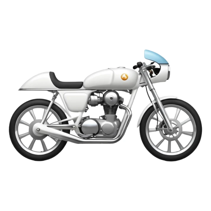 White naked bike sticker