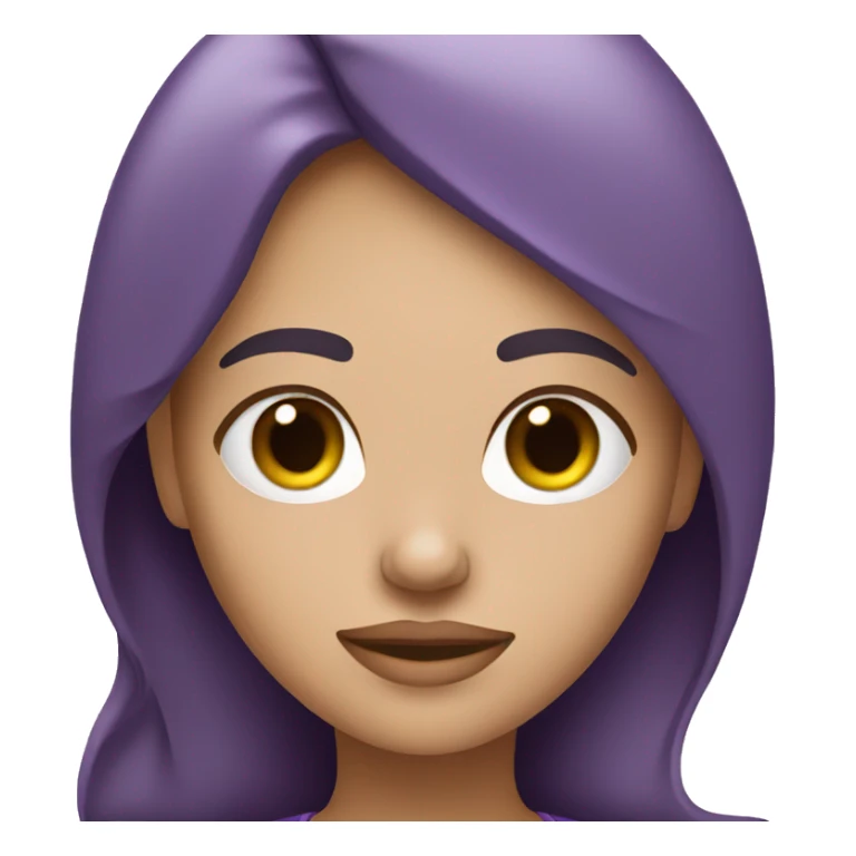 girl sleeping in purple tones sticker