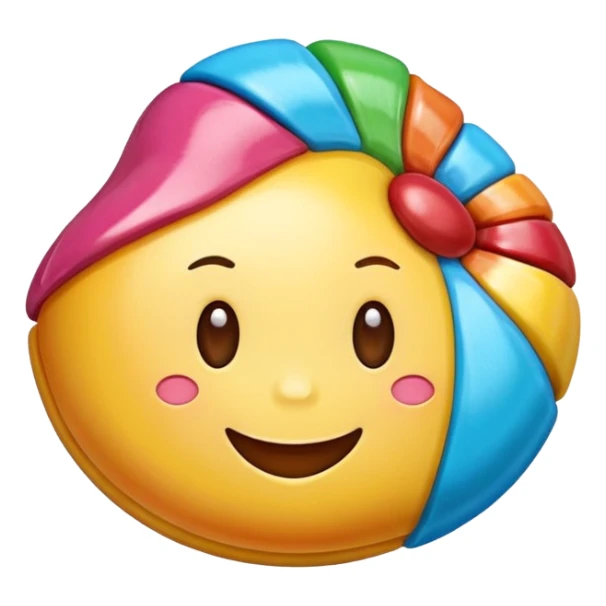 smiling candy sticker