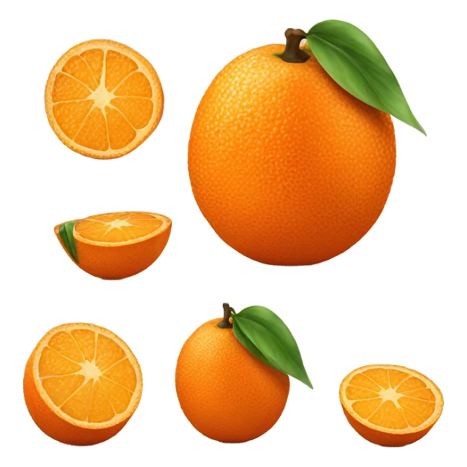 Orange  sticker
