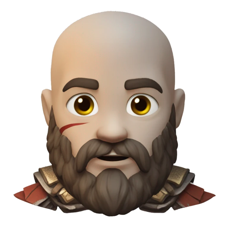 kratos from god of war 2018 sticker