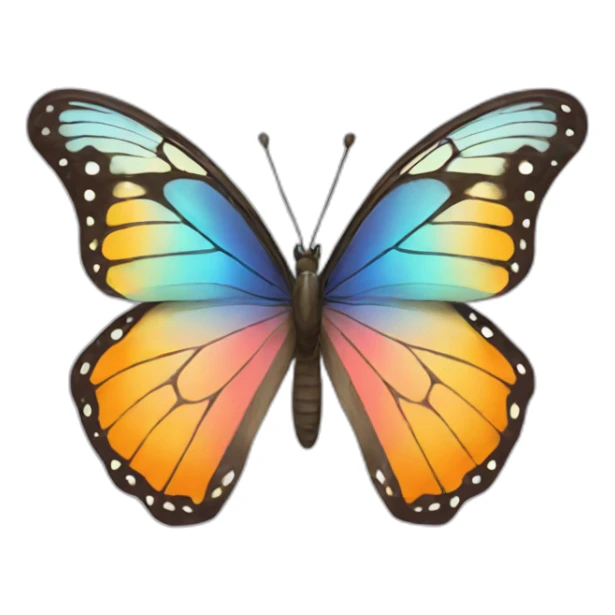 a beautiful and coulorfull butterfly sticker
