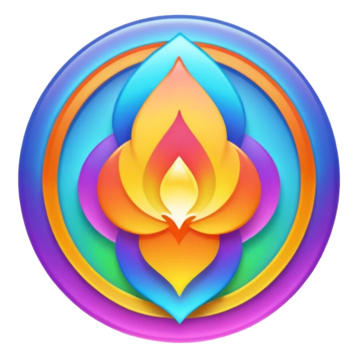 i want somehting with aura that represents developers logo not person sticker