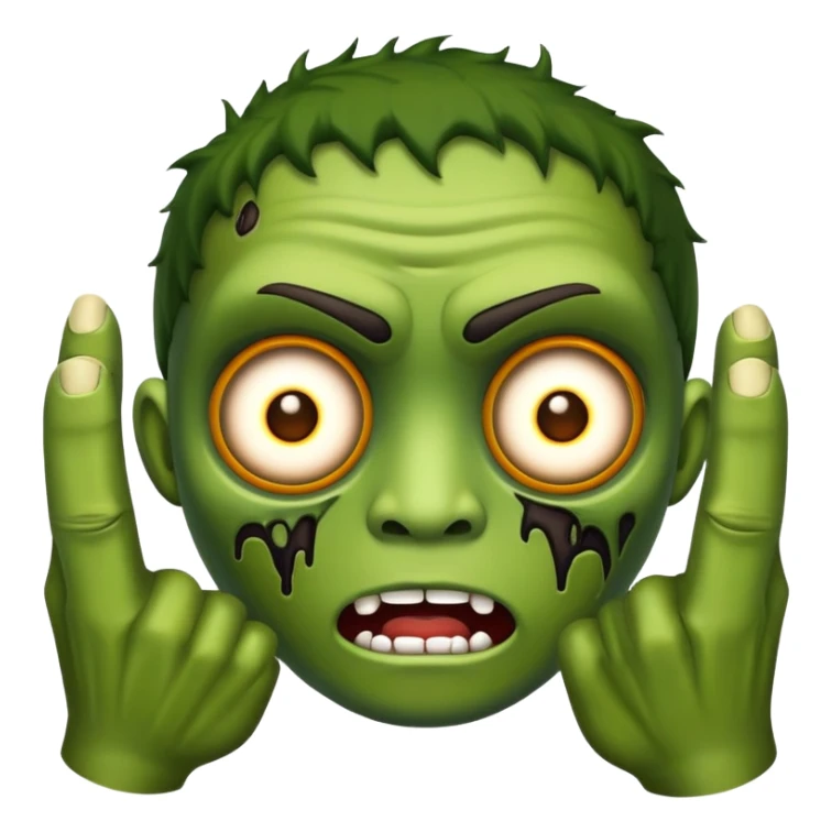 emoji masculino de zumbi  sticker