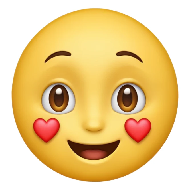 The classic yellow face emoji but he’s friending for something sticker