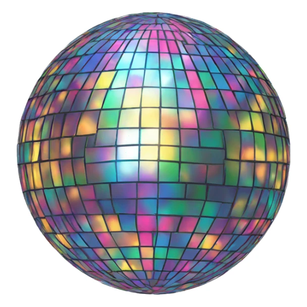 Disco ball sticker