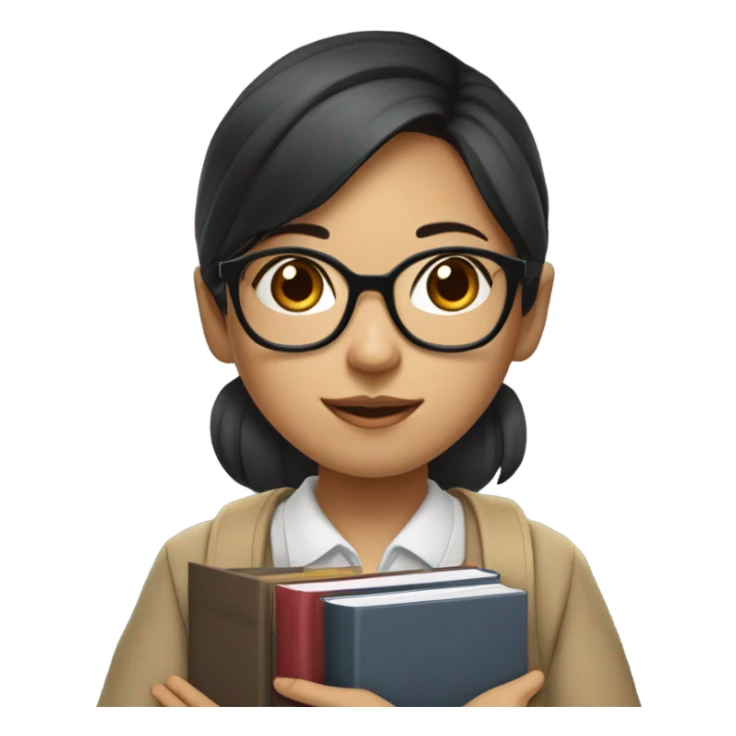 nerdy south east asian girl who study’s hard sticker