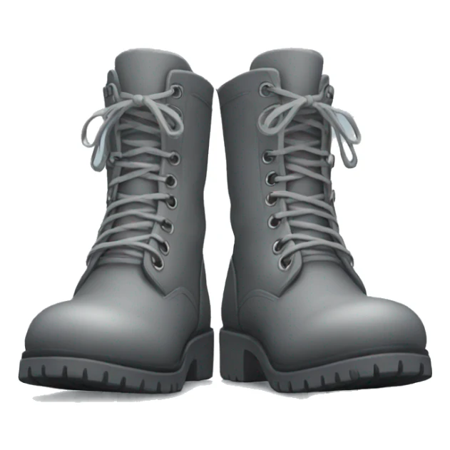 a pair of High grey boots sticker