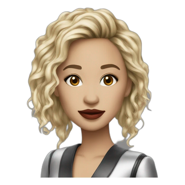 Mélanie martinez singer of dollhouse with splithair sticker