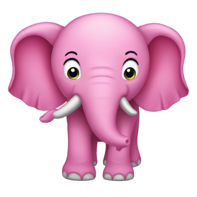 Pink elefant  sticker