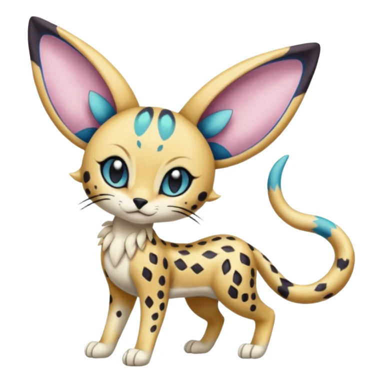 Meloetta-Serval-Cresselia-Palkia-Stitch-Fakémon-creature-hybrid sticker