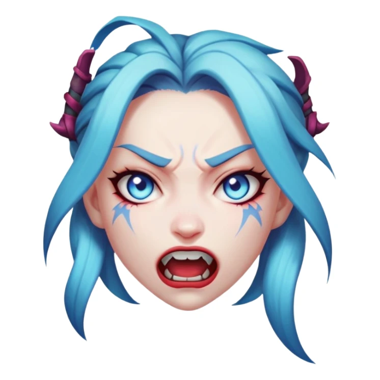 league of legends ___ jinx , angry sticker