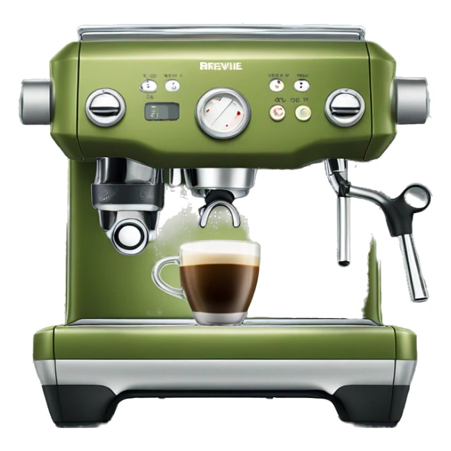 Breville Olive green espresso machine sticker