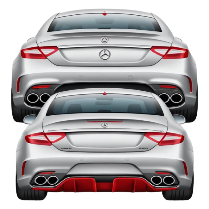 cls63s 2016 in light silver and red calipers sticker