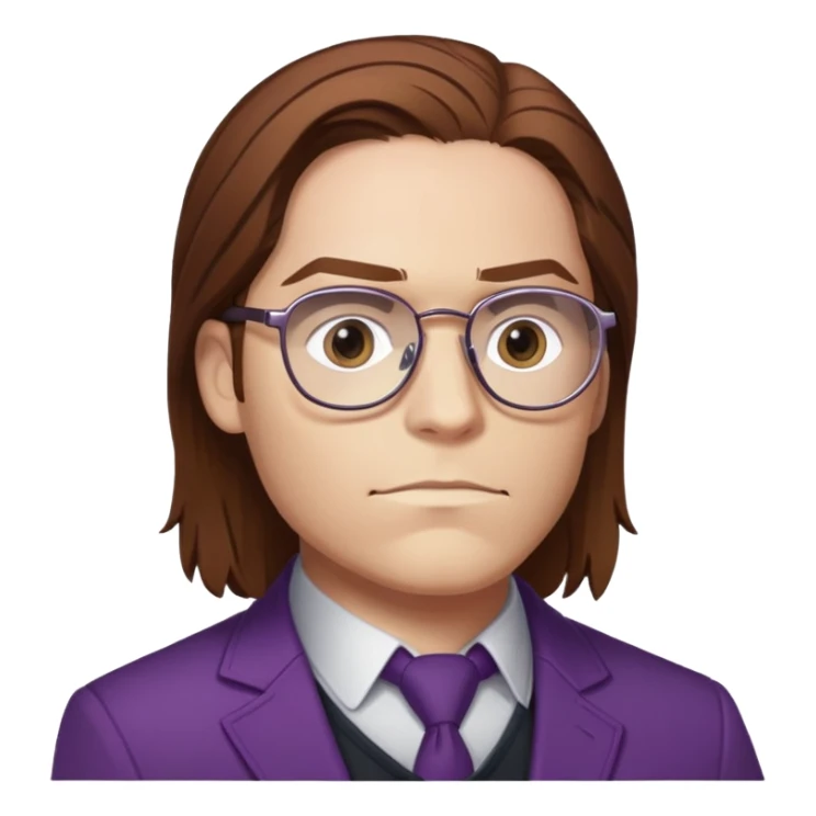 zemo brown hair with glasses marvel from captain america: civil war sticker