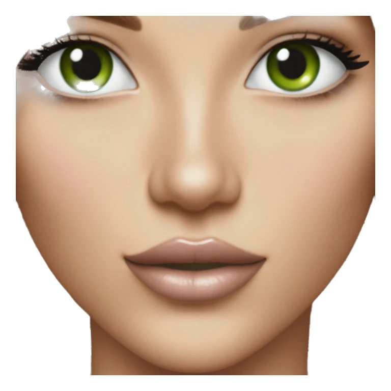 Realistic victoria secret model blonde green eyes  sticker