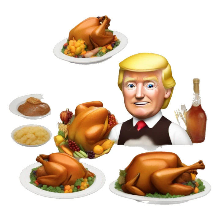 Trump thanksgiving sticker