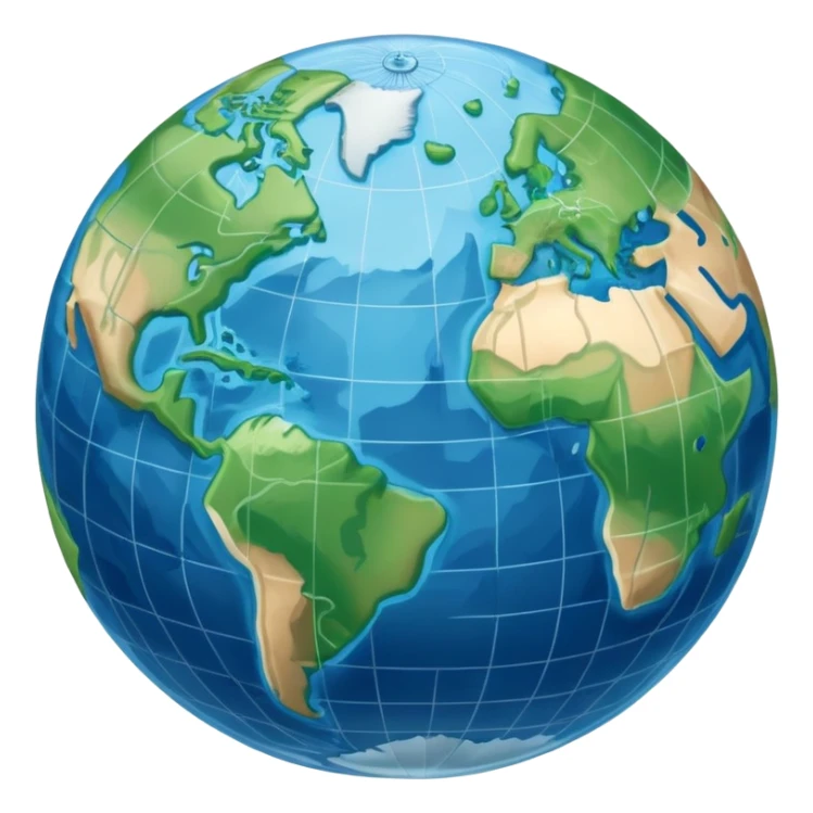 an icon featuring an earth with attitude and longitude lines, a textbook, and a topographic map, symbolizing geography as a science. The design includes a compass, mountain ranges, and rivers, representing the study of Earth's features and landscapes. Transparent background highlights geography. sticker