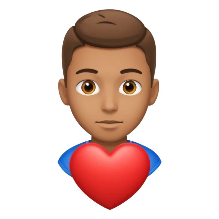 footballer with heart in eyes sticker