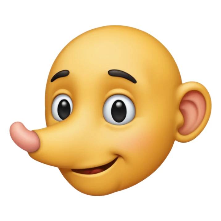 fais-moi un émoticône de profil avec un très grand nez sticker