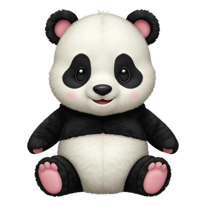 Winnie the Pooh in a panda outfit  sticker