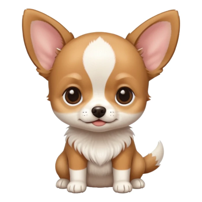 Cute baby Chihuahua with no legs sticker