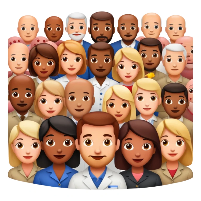 artists welcoming guests at a French  spam meat exhibition  sticker