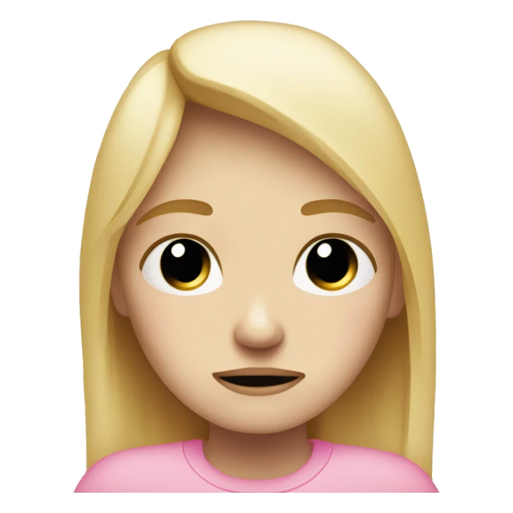 sad blonde girl depressed light light pink crying sticker