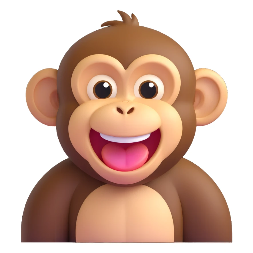 Monkey laugh  sticker