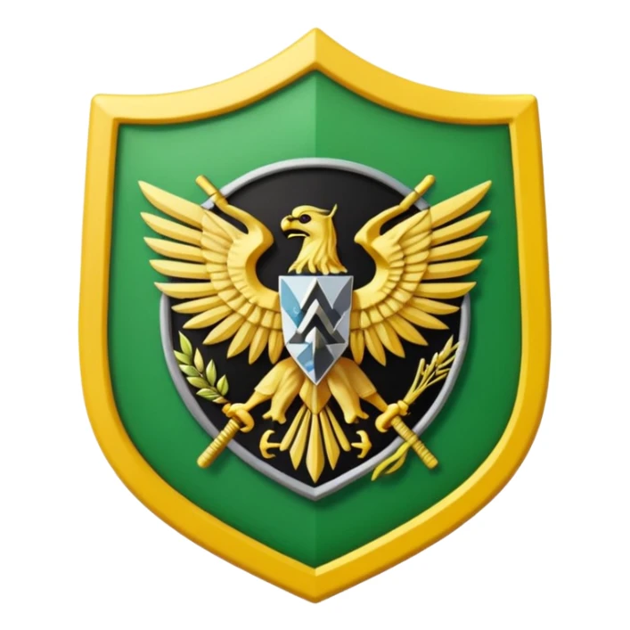 Survey Corps emblem from Attack on Titan, colorful, high quality, emoji style, icon look sticker