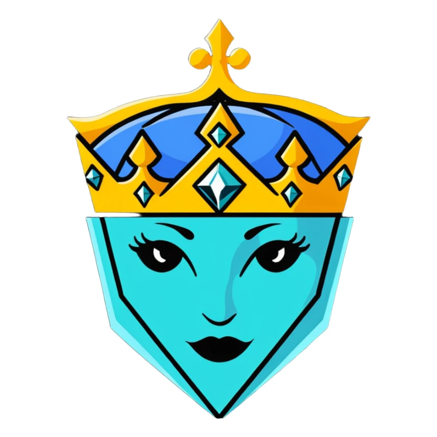 Queen four faces in diamond formation from Bohemian Rhapsody sticker