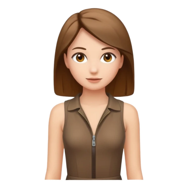 sleeveless brown tight jumpsuit for women sticker