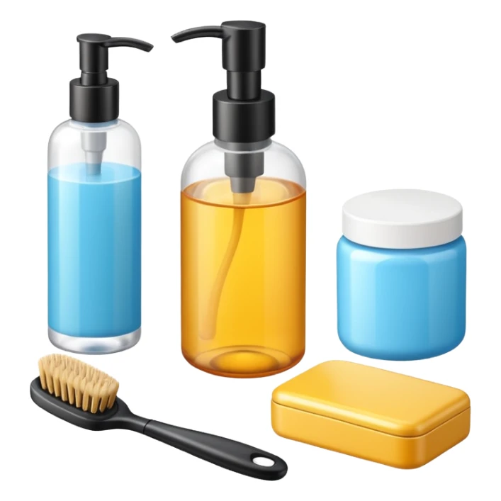 Personal Care Basics minimalist style, high detailed, still life, 4k sticker