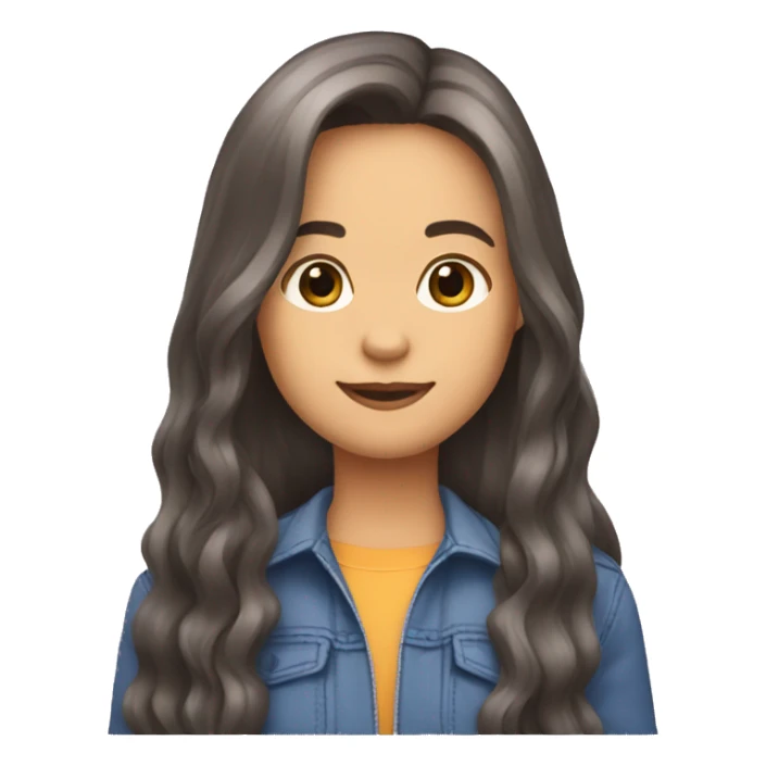 Generate 🏄🏻‍♀️ but the facebook 15.1 and long hair sticker