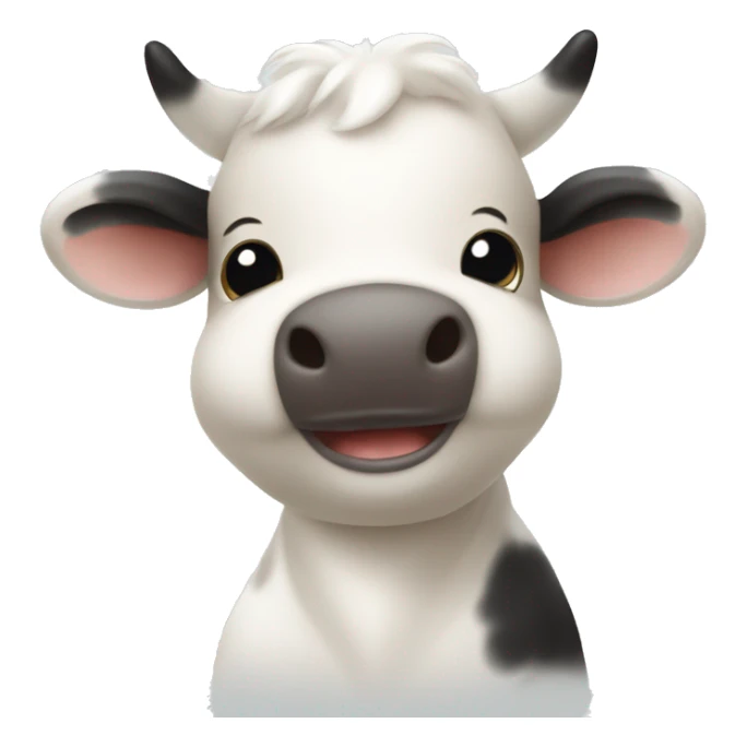 Cute happy moo Deng baby sticker