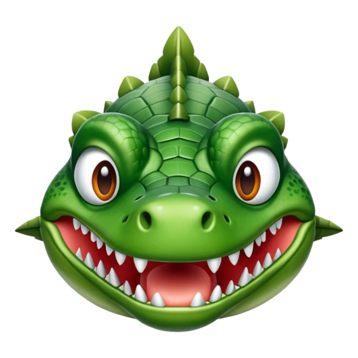 Crea un avión con cabeza de cocodrilo  sticker