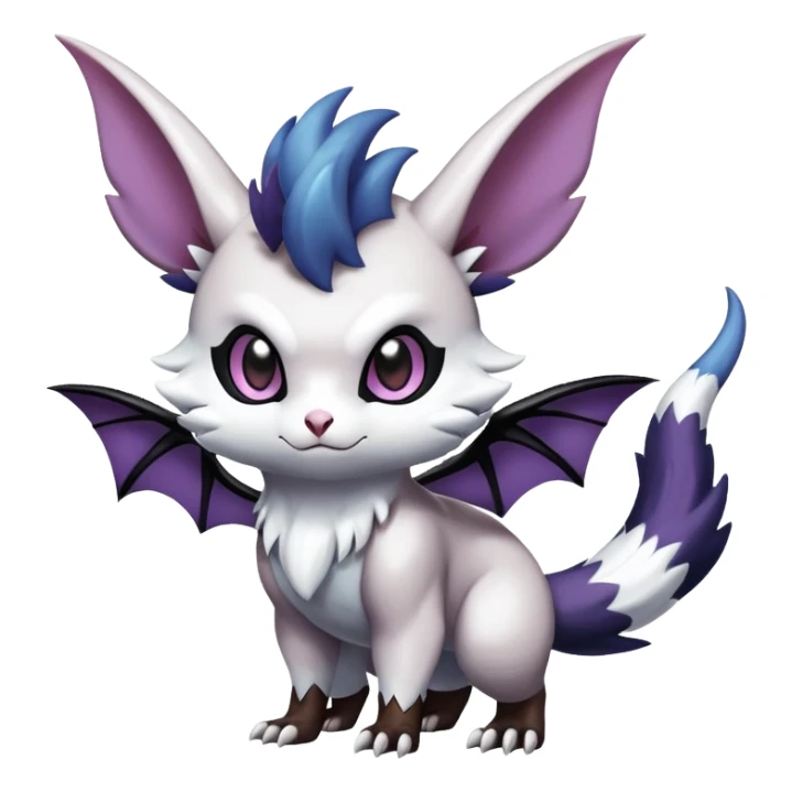 Shiny Furret-Absol-Noibat-Noivern-Hybrid (Full body) sticker