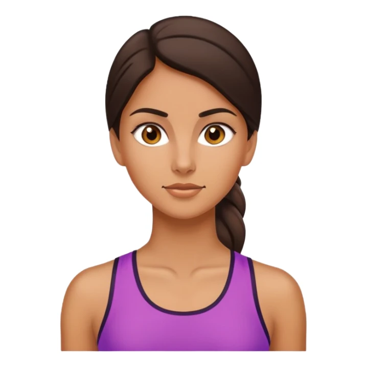 Latin girl brunette athletic and tall sticker