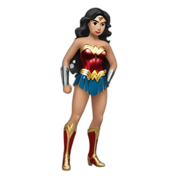 Wonder woman position sticker