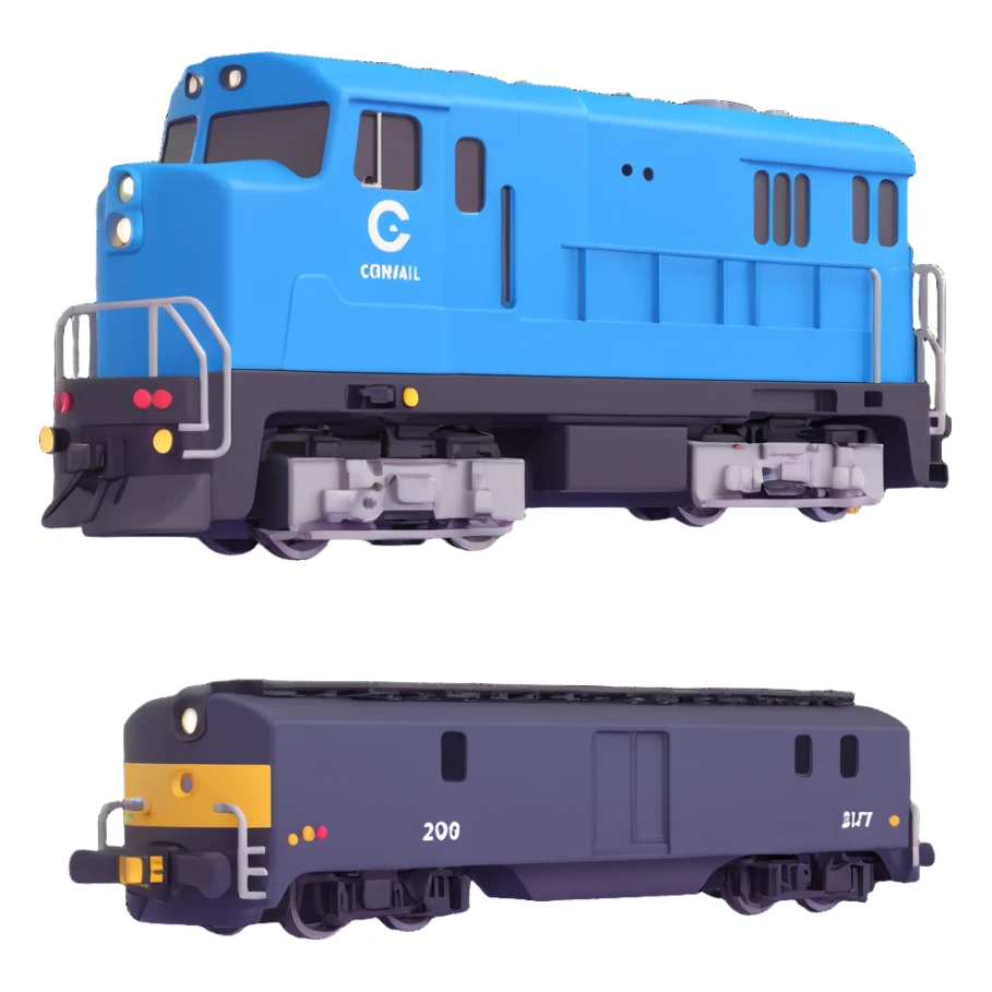 Conrail electric boxy locomotive sticker