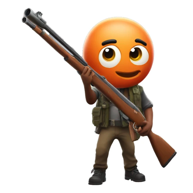 Fish stick Fortnite character holding a shotgun  sticker