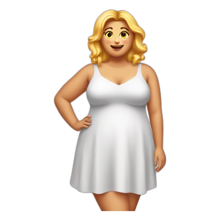 full-body-plump-beauty-in-dressroom-both-sides sticker