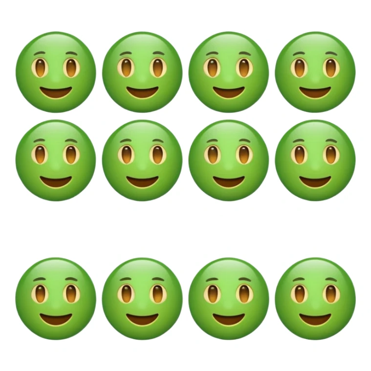 ❌ change the emoji color from red to green color sticker