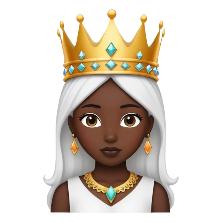 Girl black color crown and designed name of ASYEH in bottom  sticker