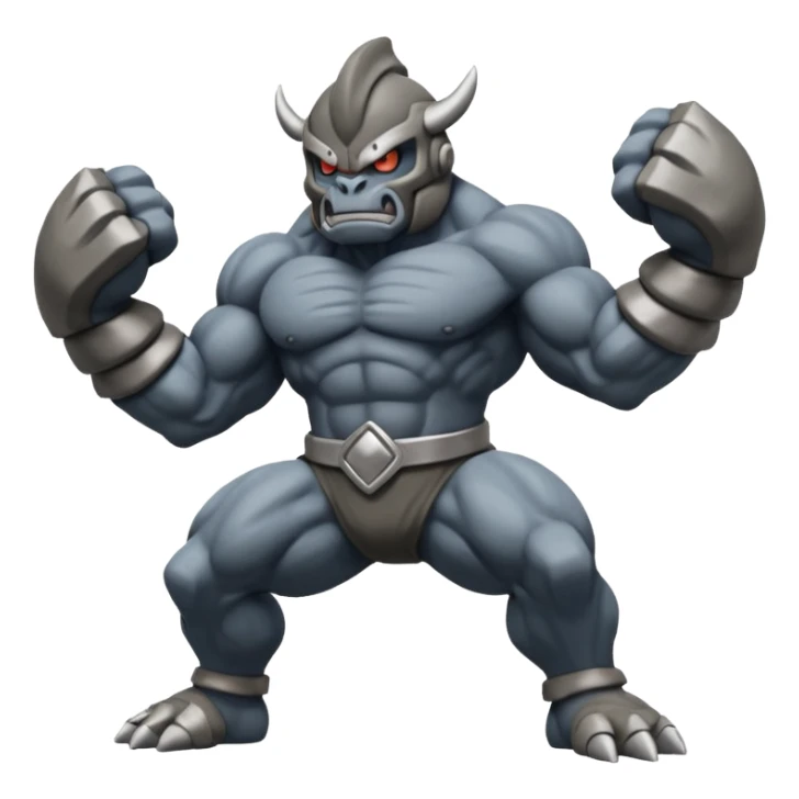 Coalossal-Machamp-Pokémon-fusion, full body sticker