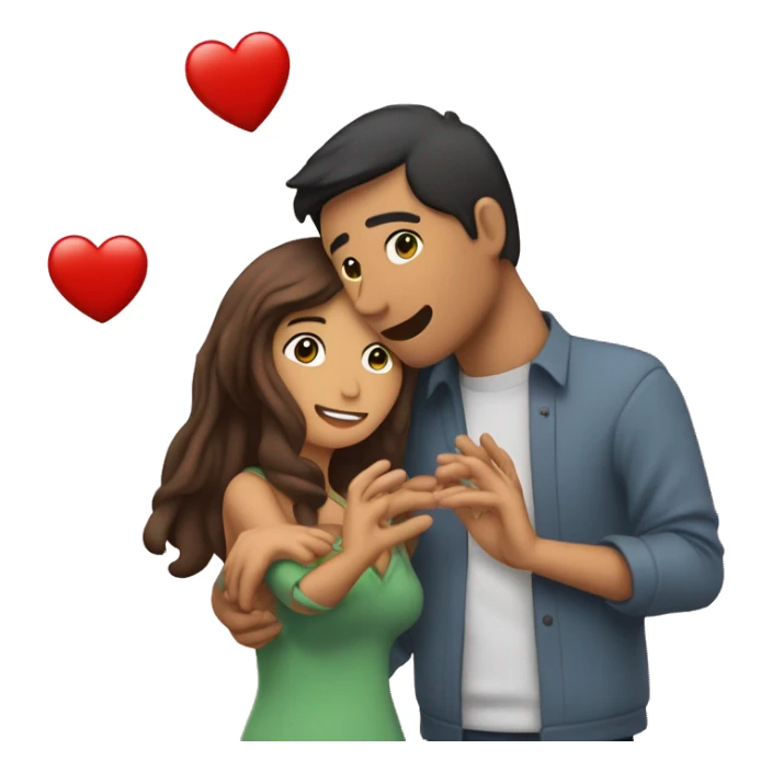 Paty chapoy formando un corazón con sus manos sticker