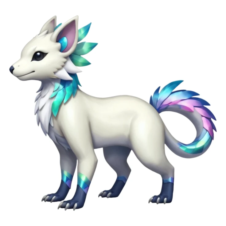 Shiny Iridescent Linoone-Absol-Trico-Hybrid (Full body) sticker