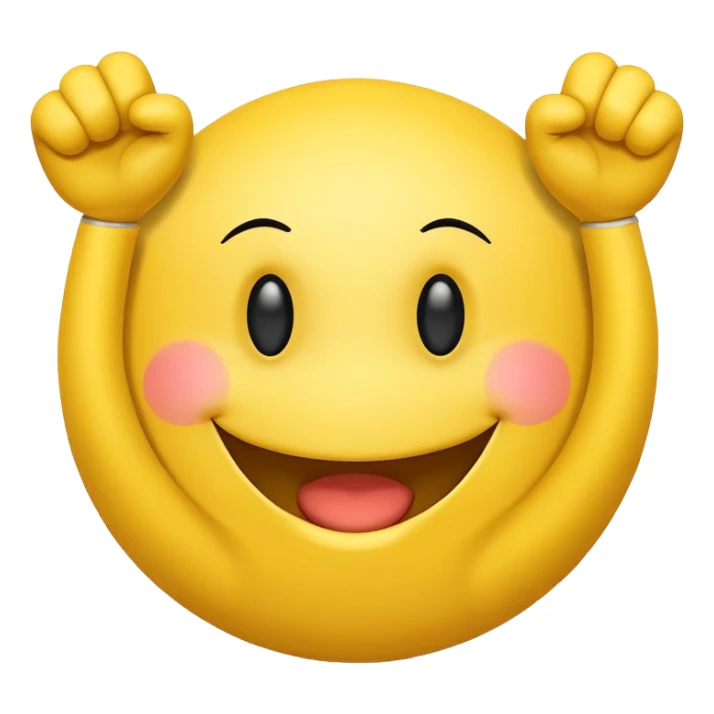 a cheering smiley carrying the word "Rabea!!!"  (RABEA, not RAE) sticker