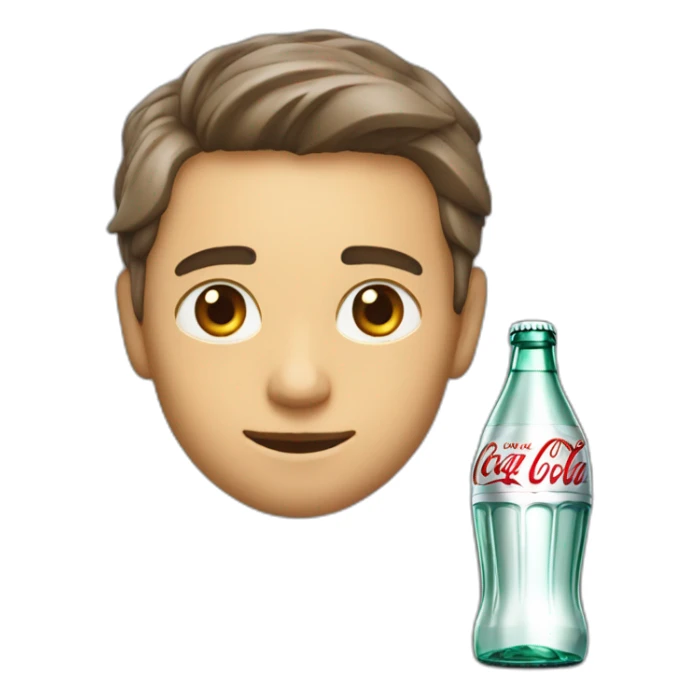 Eleon Musk who drink coca cola sticker